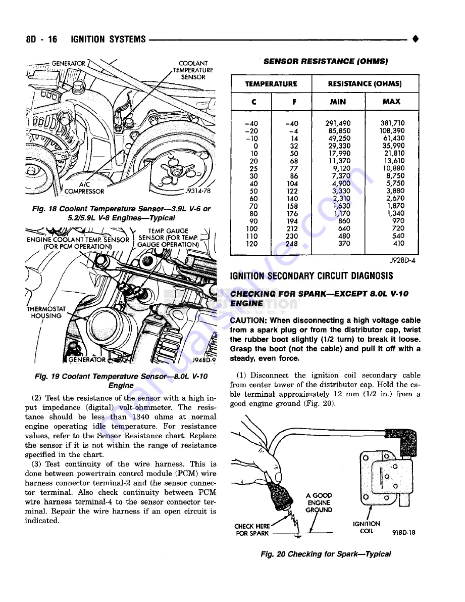 Chrysler RAM TRUCK 1500 1994 Скачать руководство пользователя страница 373