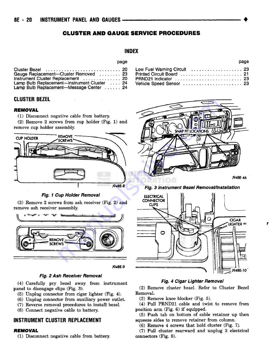 Chrysler RAM TRUCK 1500 1994 Скачать руководство пользователя страница 417