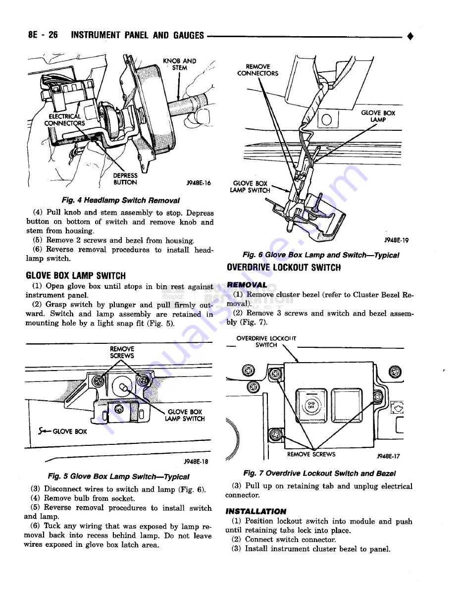 Chrysler RAM TRUCK 1500 1994 Скачать руководство пользователя страница 423