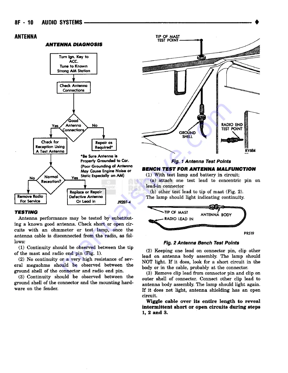 Chrysler RAM TRUCK 1500 1994 Service Manual Download Page 439