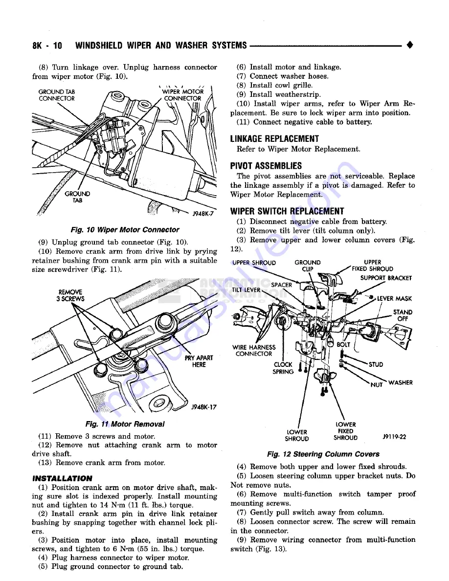 Chrysler RAM TRUCK 1500 1994 Service Manual Download Page 479