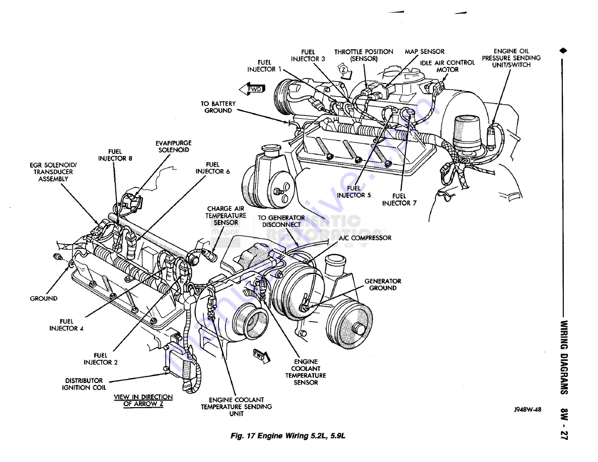 Chrysler RAM TRUCK 1500 1994 Service Manual Download Page 556