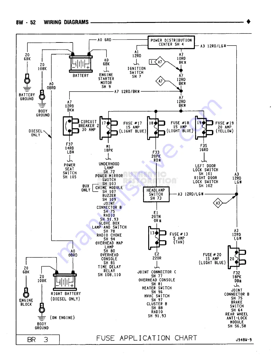 Chrysler RAM TRUCK 1500 1994 Service Manual Download Page 581