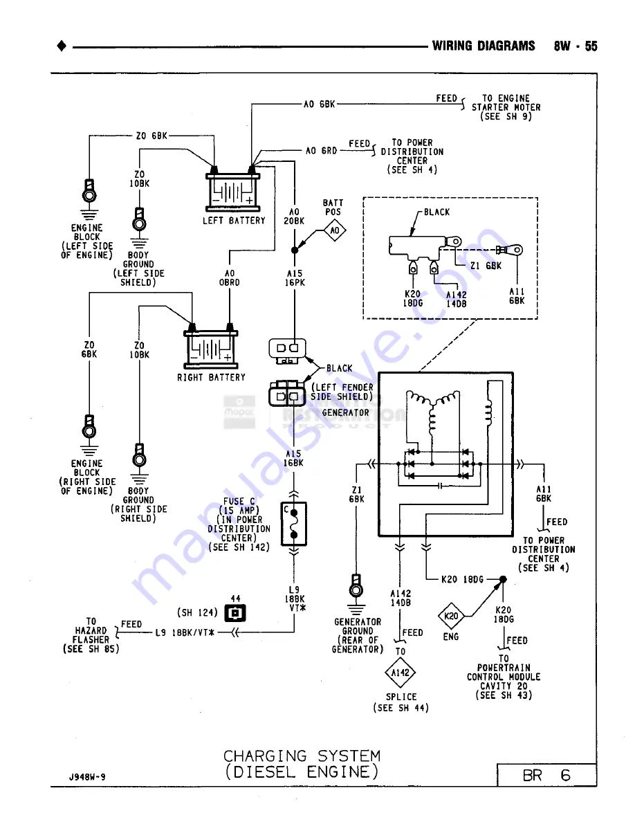 Chrysler RAM TRUCK 1500 1994 Скачать руководство пользователя страница 584