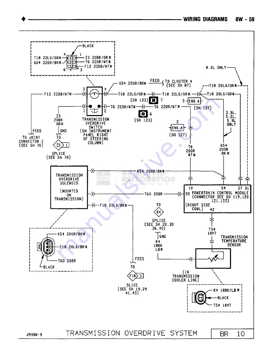 Chrysler RAM TRUCK 1500 1994 Service Manual Download Page 588