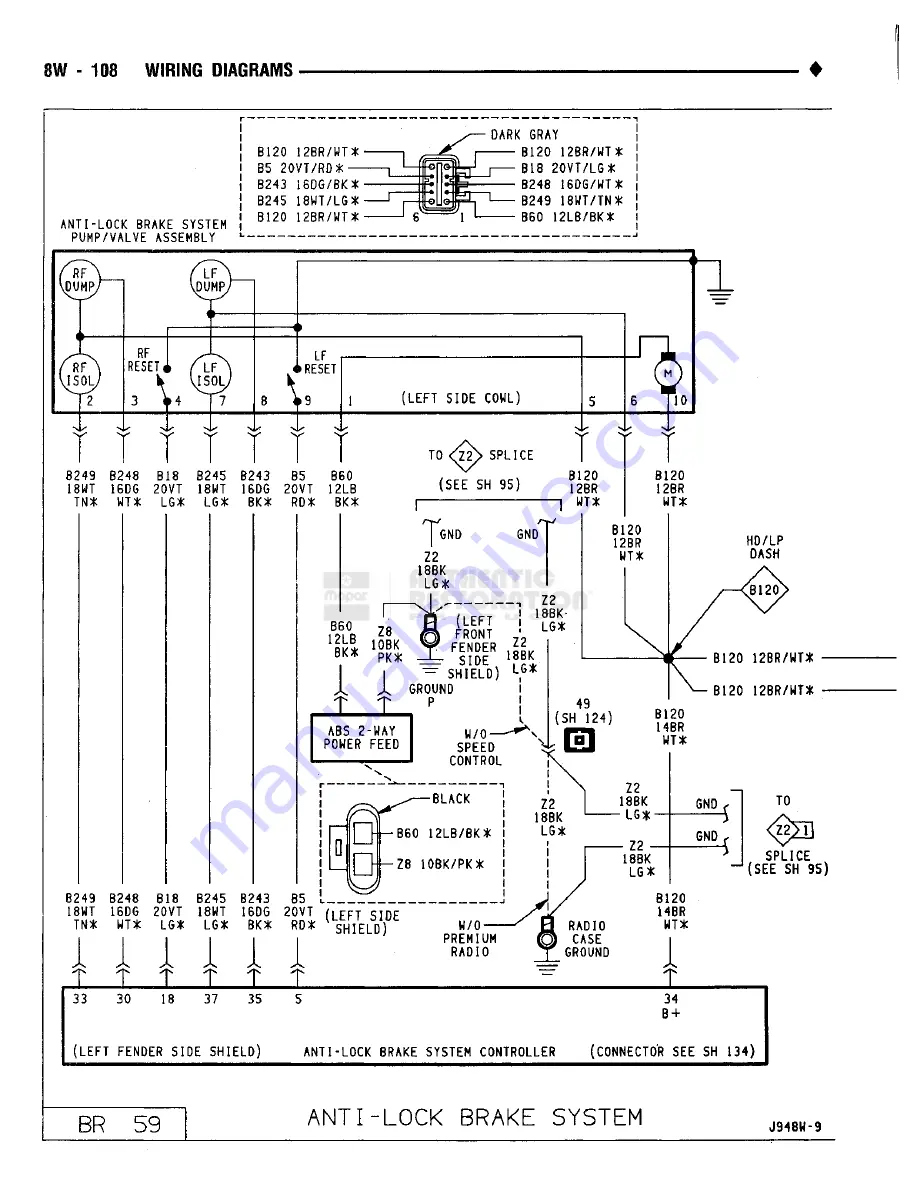 Chrysler RAM TRUCK 1500 1994 Скачать руководство пользователя страница 637