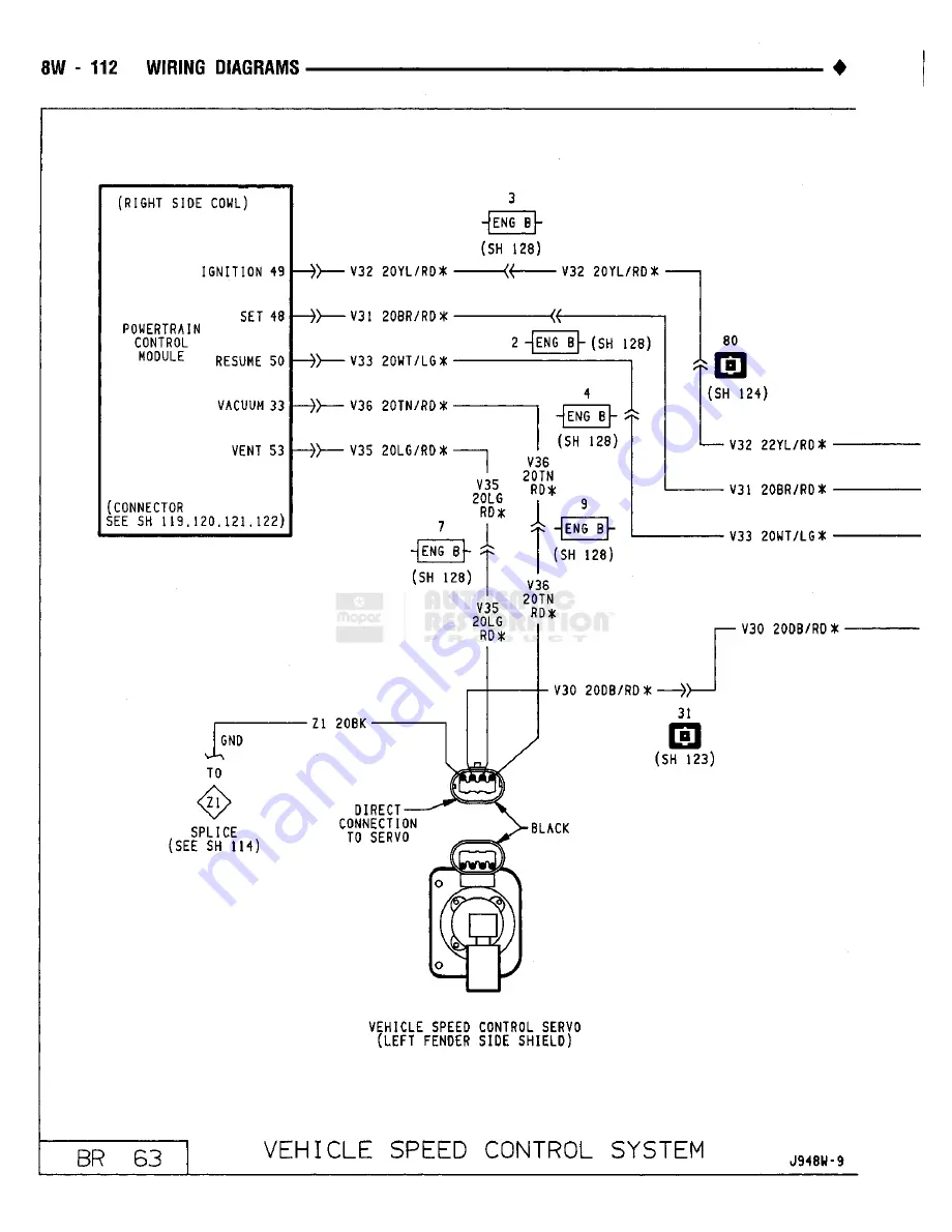 Chrysler RAM TRUCK 1500 1994 Service Manual Download Page 641