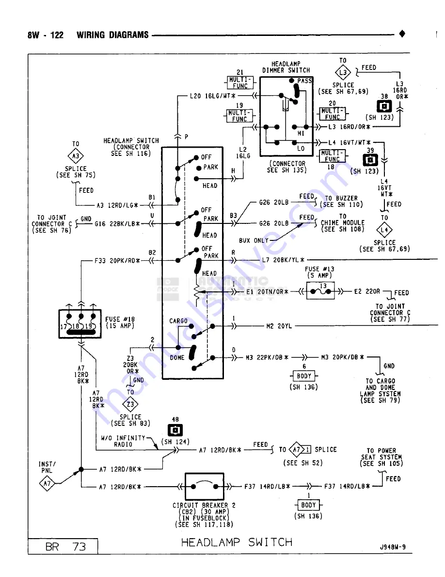 Chrysler RAM TRUCK 1500 1994 Service Manual Download Page 651