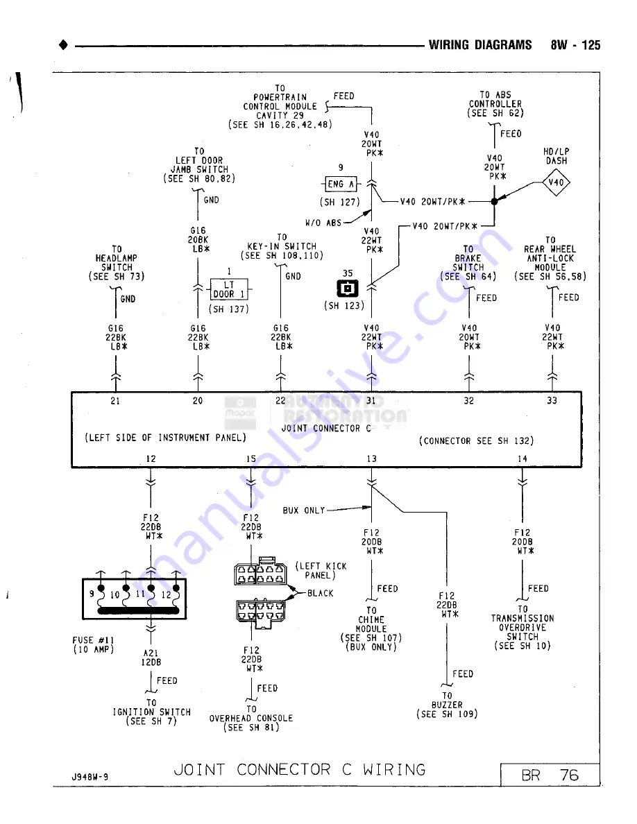 Chrysler RAM TRUCK 1500 1994 Скачать руководство пользователя страница 654