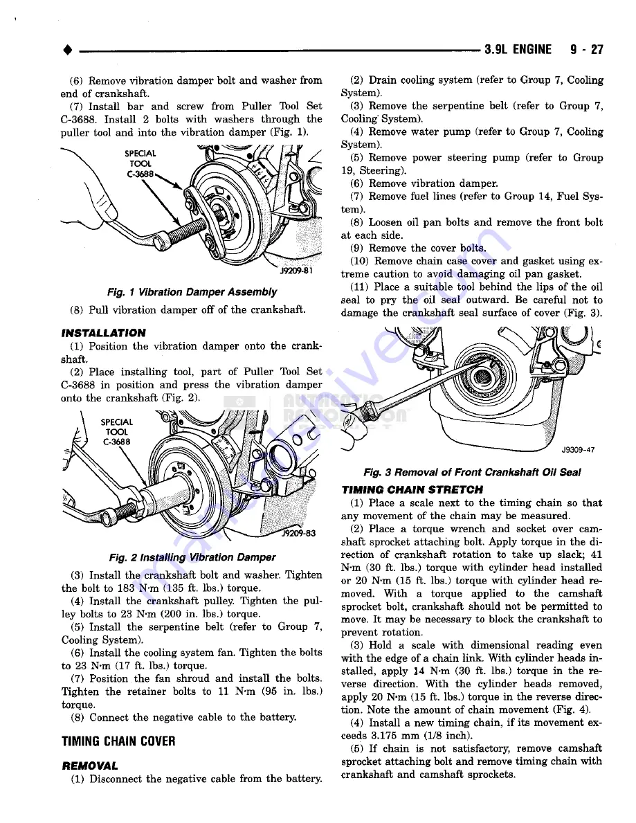 Chrysler RAM TRUCK 1500 1994 Service Manual Download Page 748