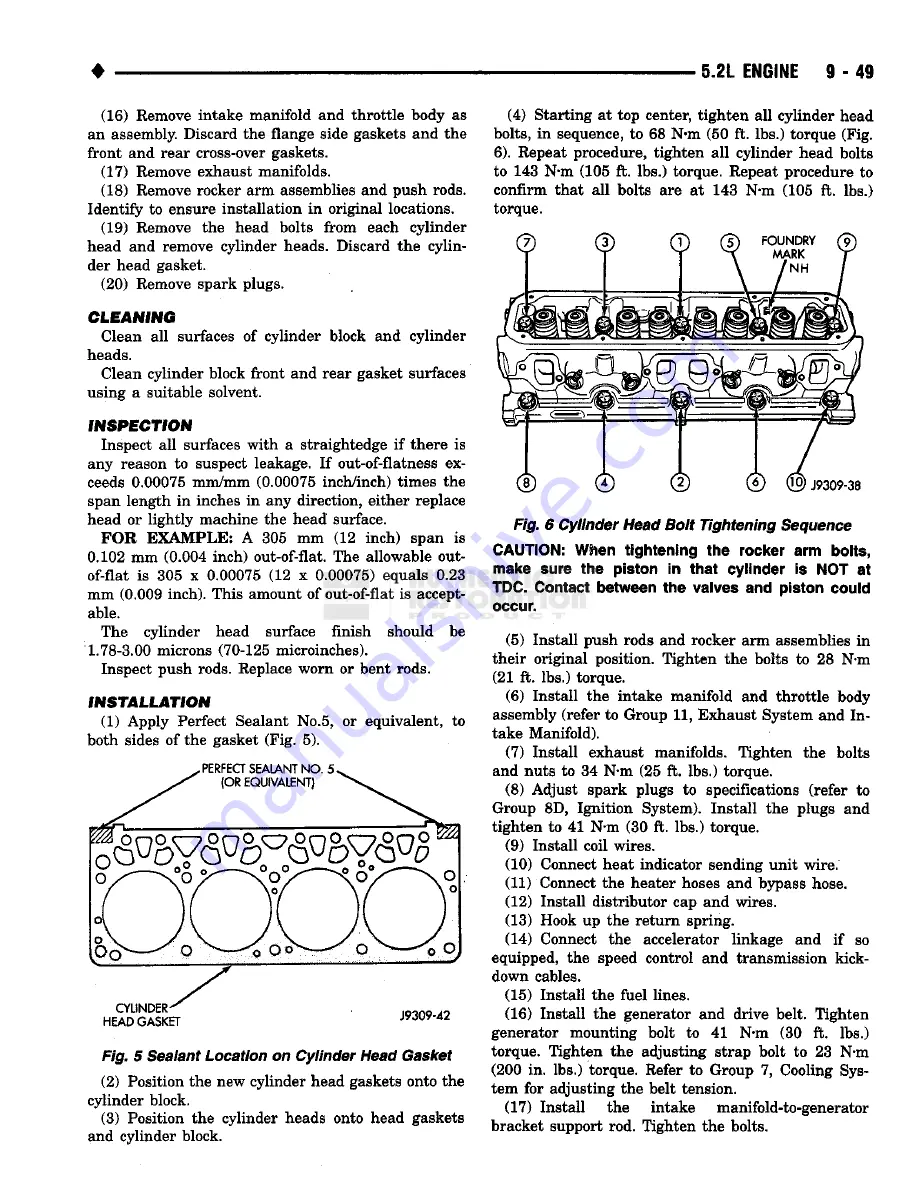 Chrysler RAM TRUCK 1500 1994 Service Manual Download Page 770