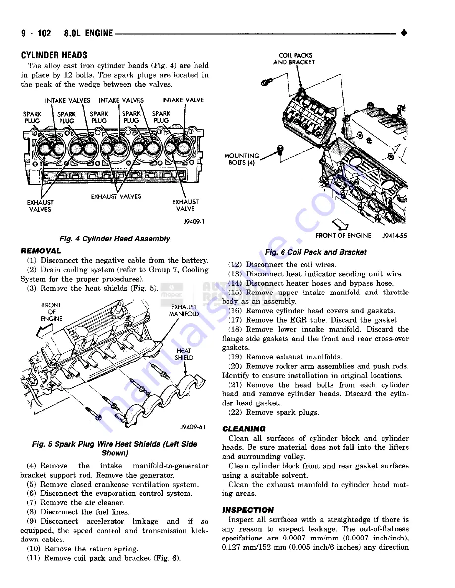 Chrysler RAM TRUCK 1500 1994 Service Manual Download Page 823