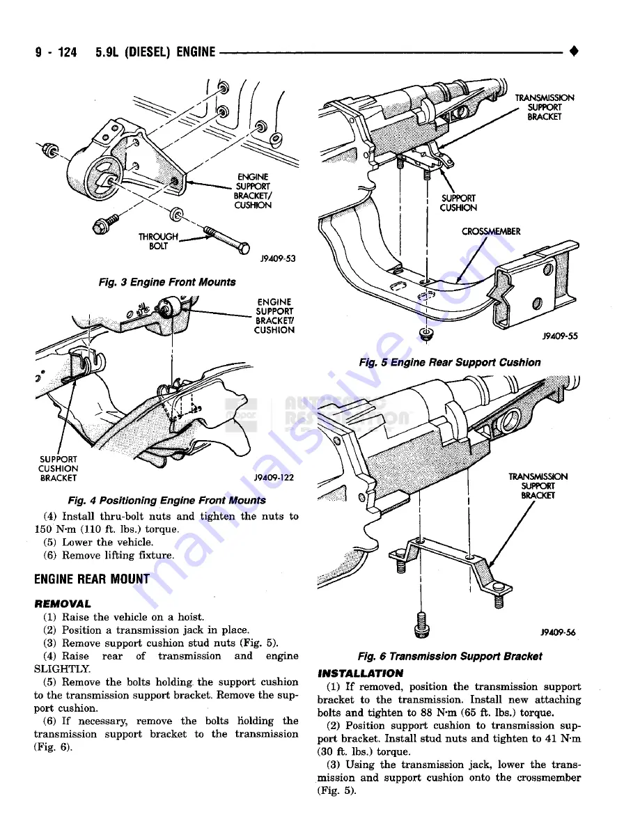 Chrysler RAM TRUCK 1500 1994 Service Manual Download Page 845