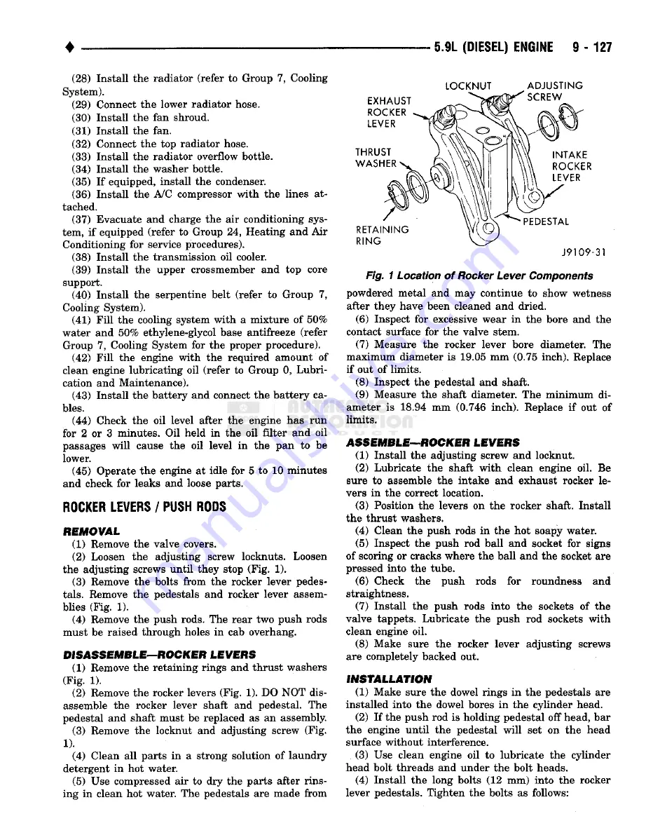 Chrysler RAM TRUCK 1500 1994 Service Manual Download Page 848