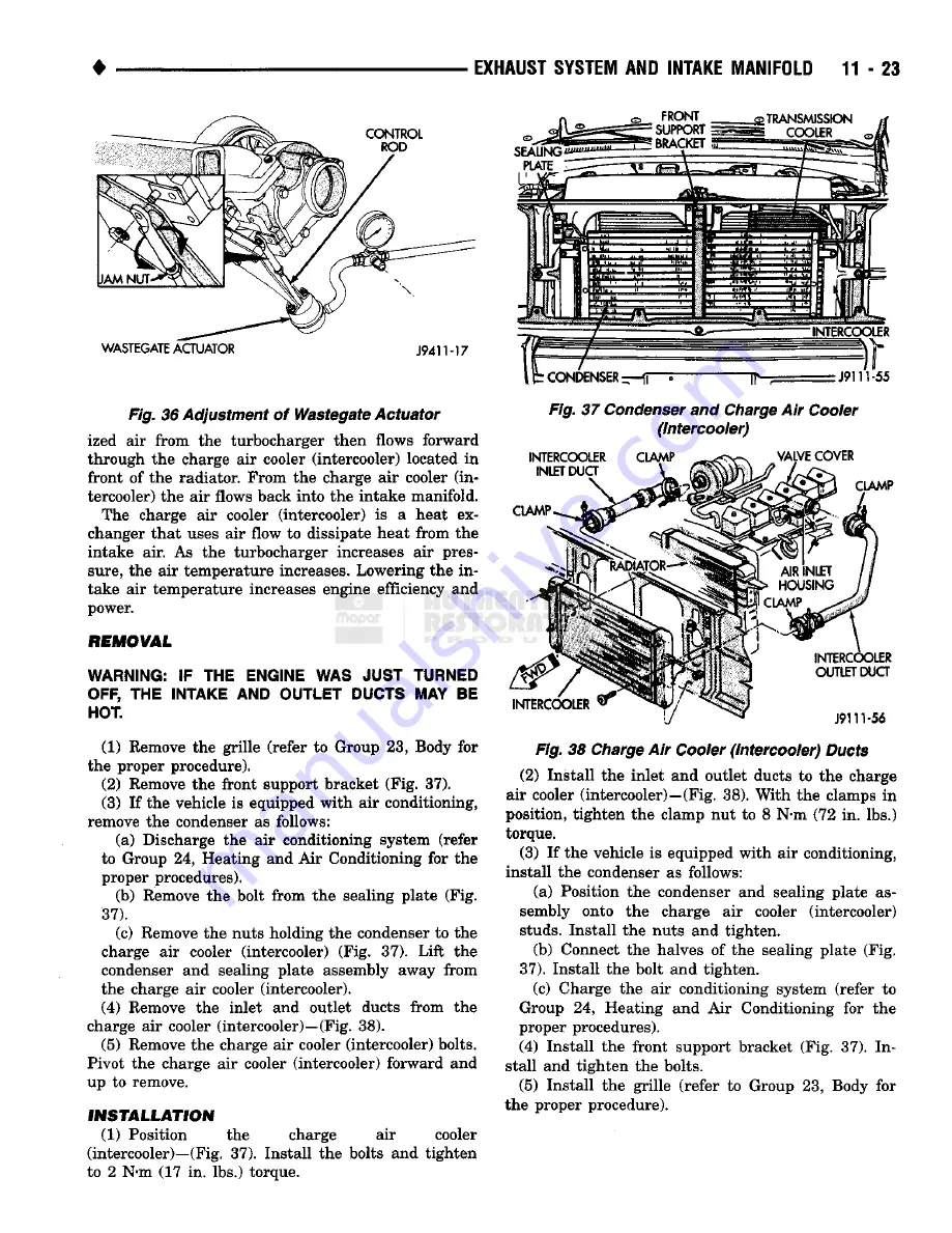 Chrysler RAM TRUCK 1500 1994 Service Manual Download Page 912