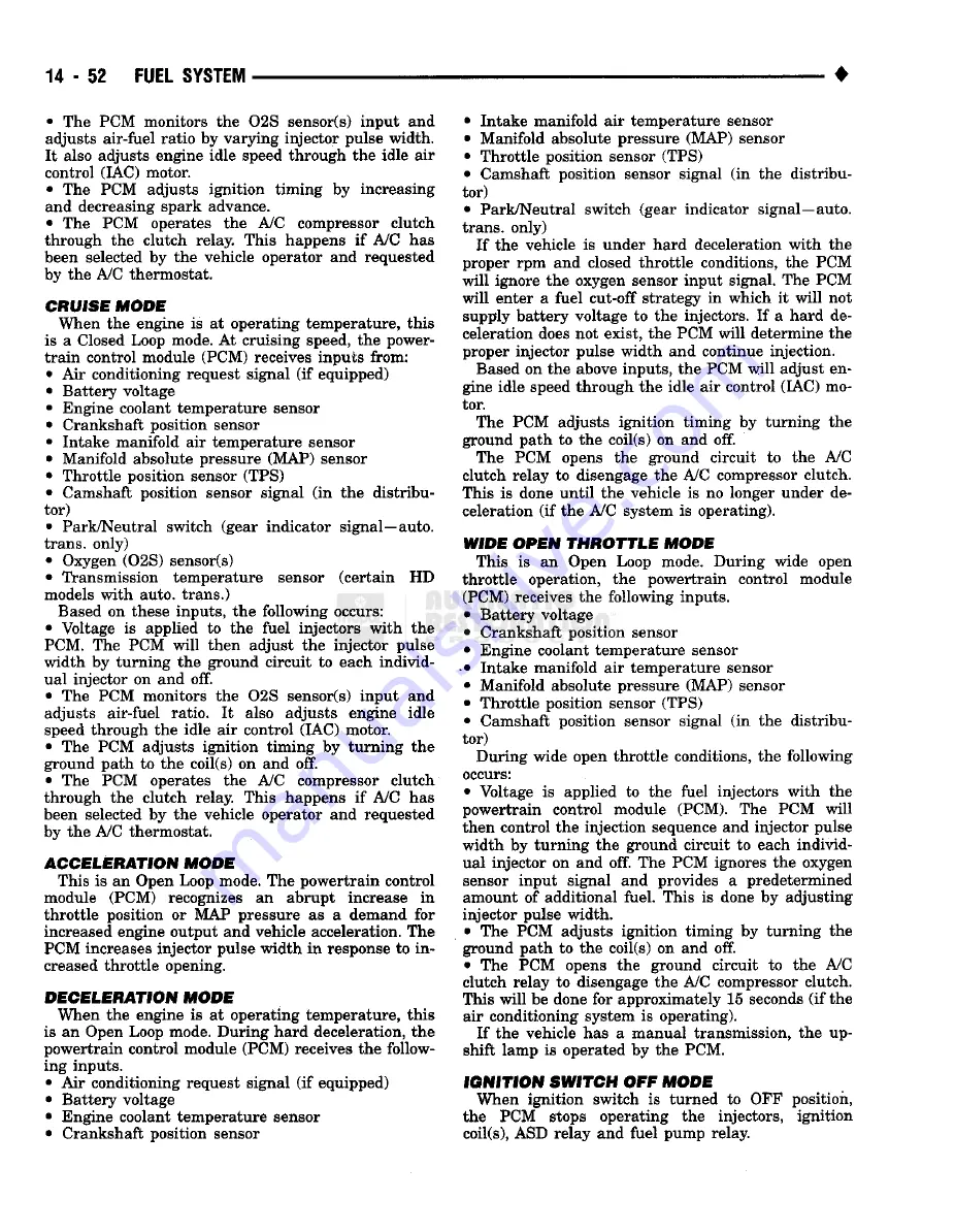 Chrysler RAM TRUCK 1500 1994 Service Manual Download Page 993