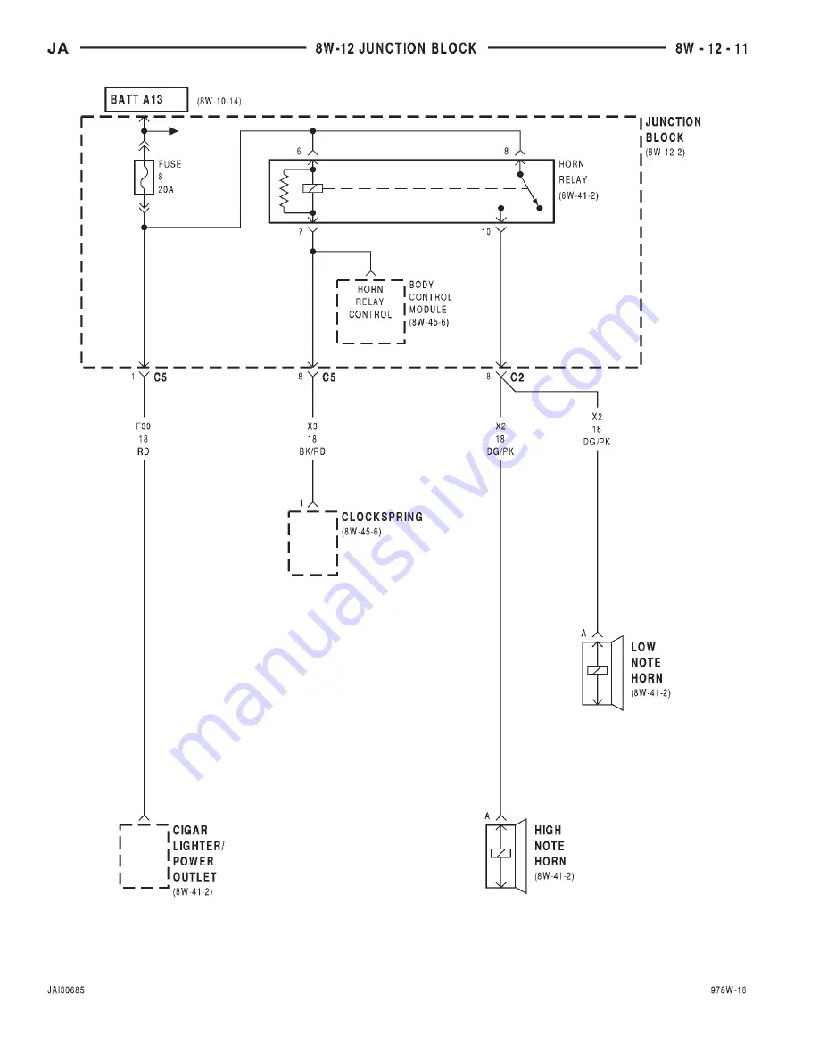 Chrysler Stratus LHD 1997 Interactive Electronic Service Manual Download Page 566