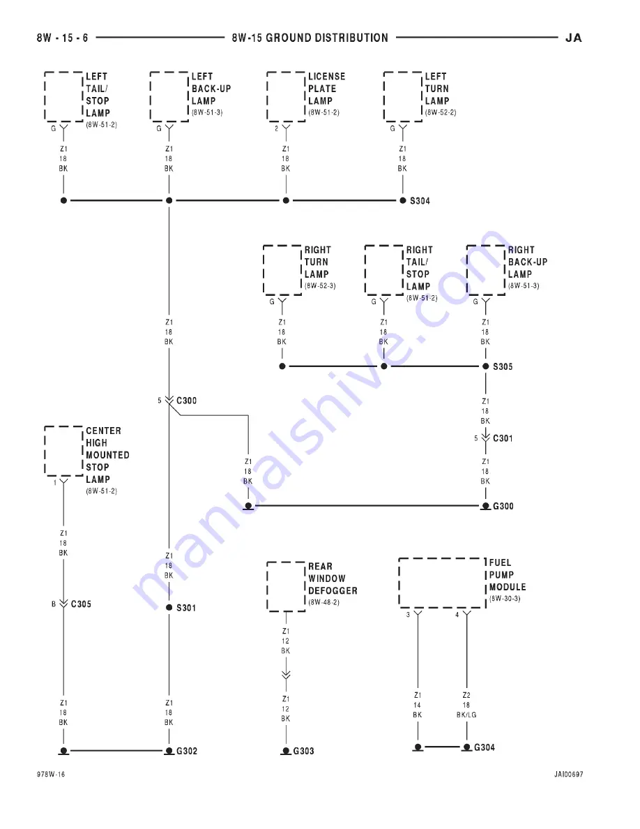 Chrysler Stratus LHD 1997 Interactive Electronic Service Manual Download Page 581