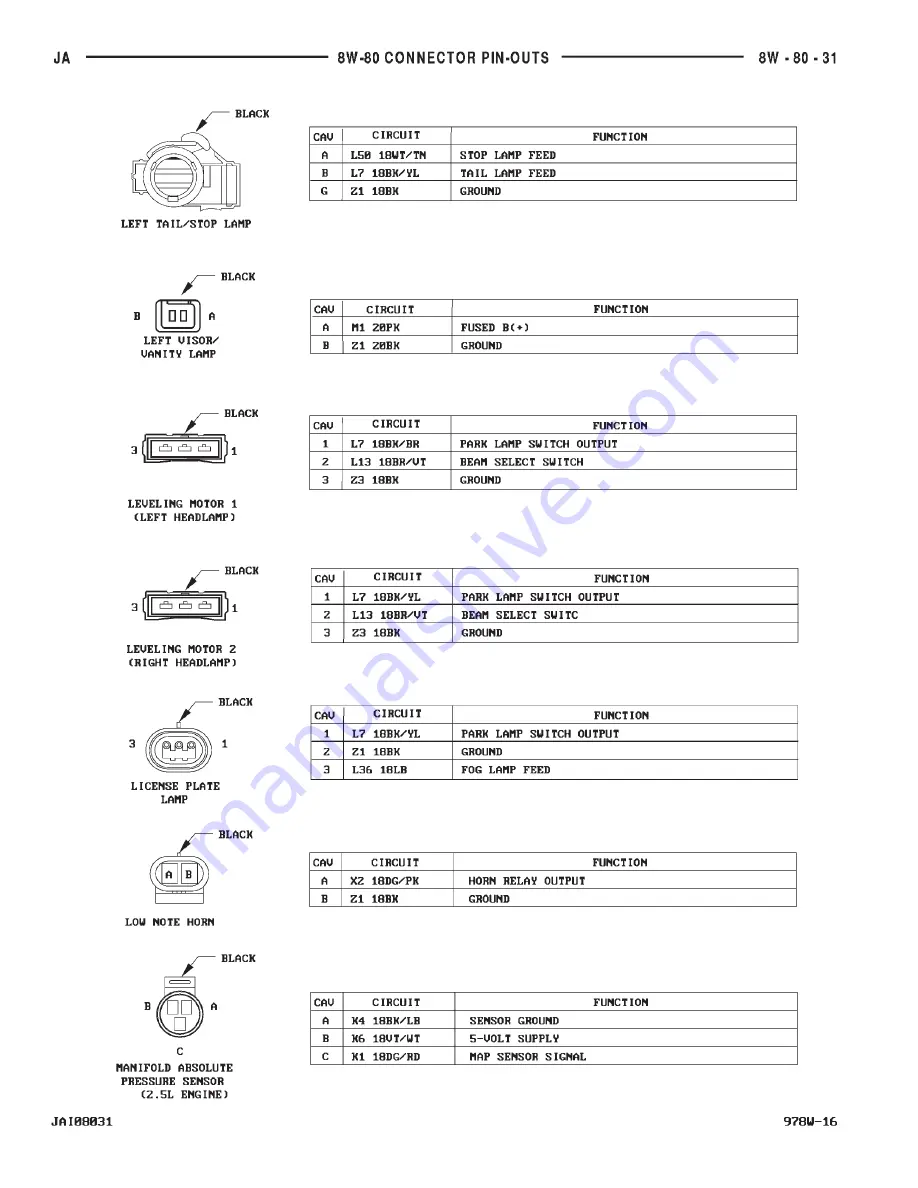 Chrysler Stratus LHD 1997 Interactive Electronic Service Manual Download Page 790