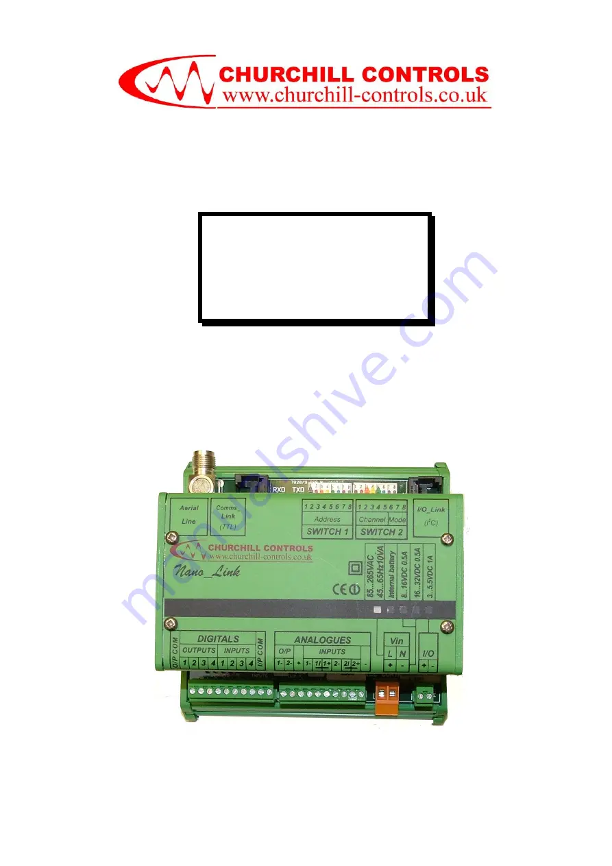 Churchill Nano Link IP67 Скачать руководство пользователя страница 1