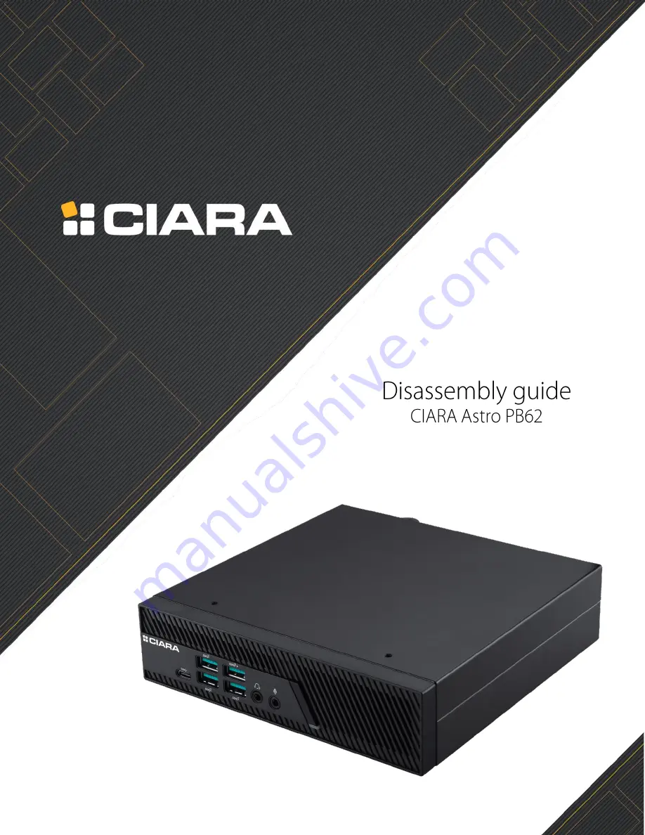 Ciara Astro PB62 Disassembly Manual Download Page 1