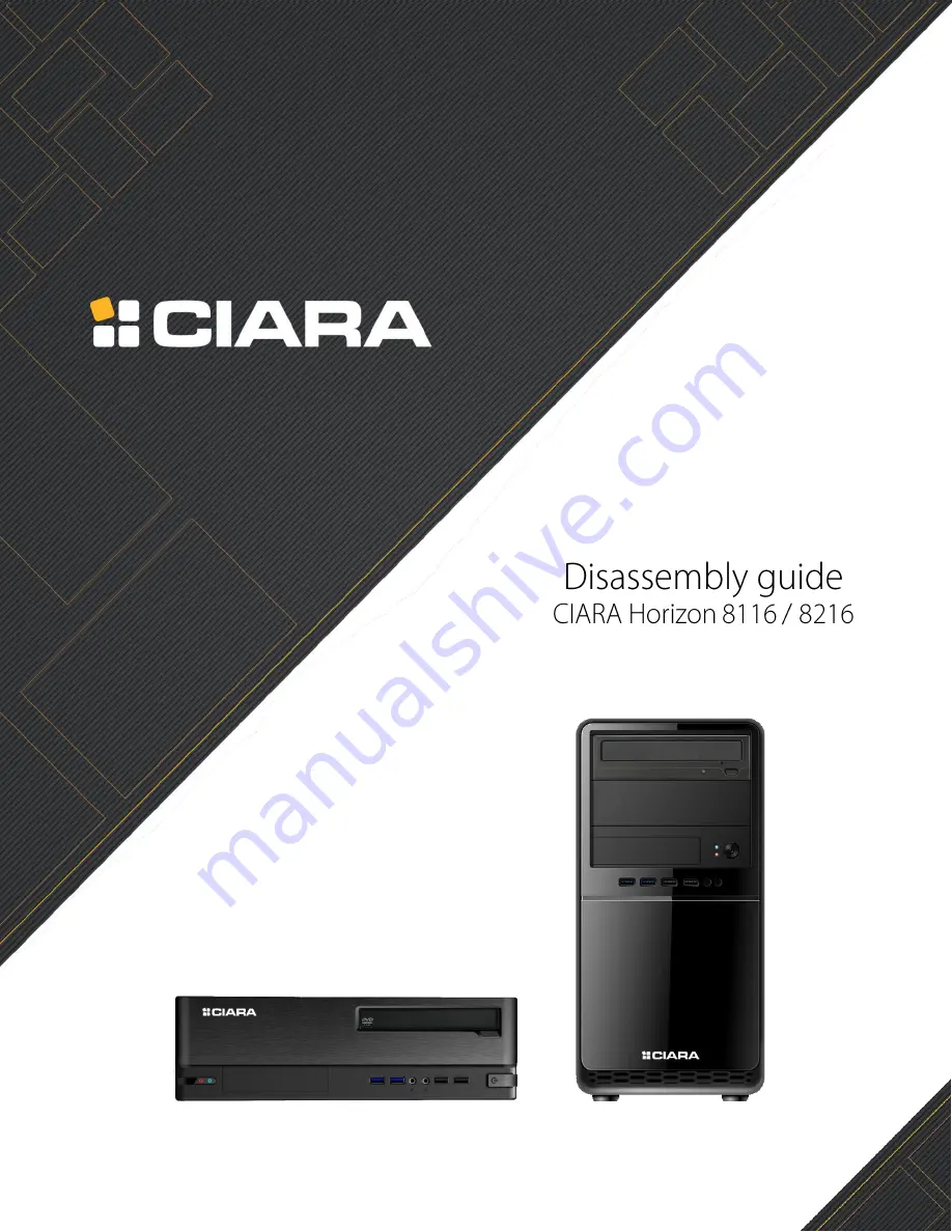 Ciara Horizon 8116 Disassembly Manual Download Page 1