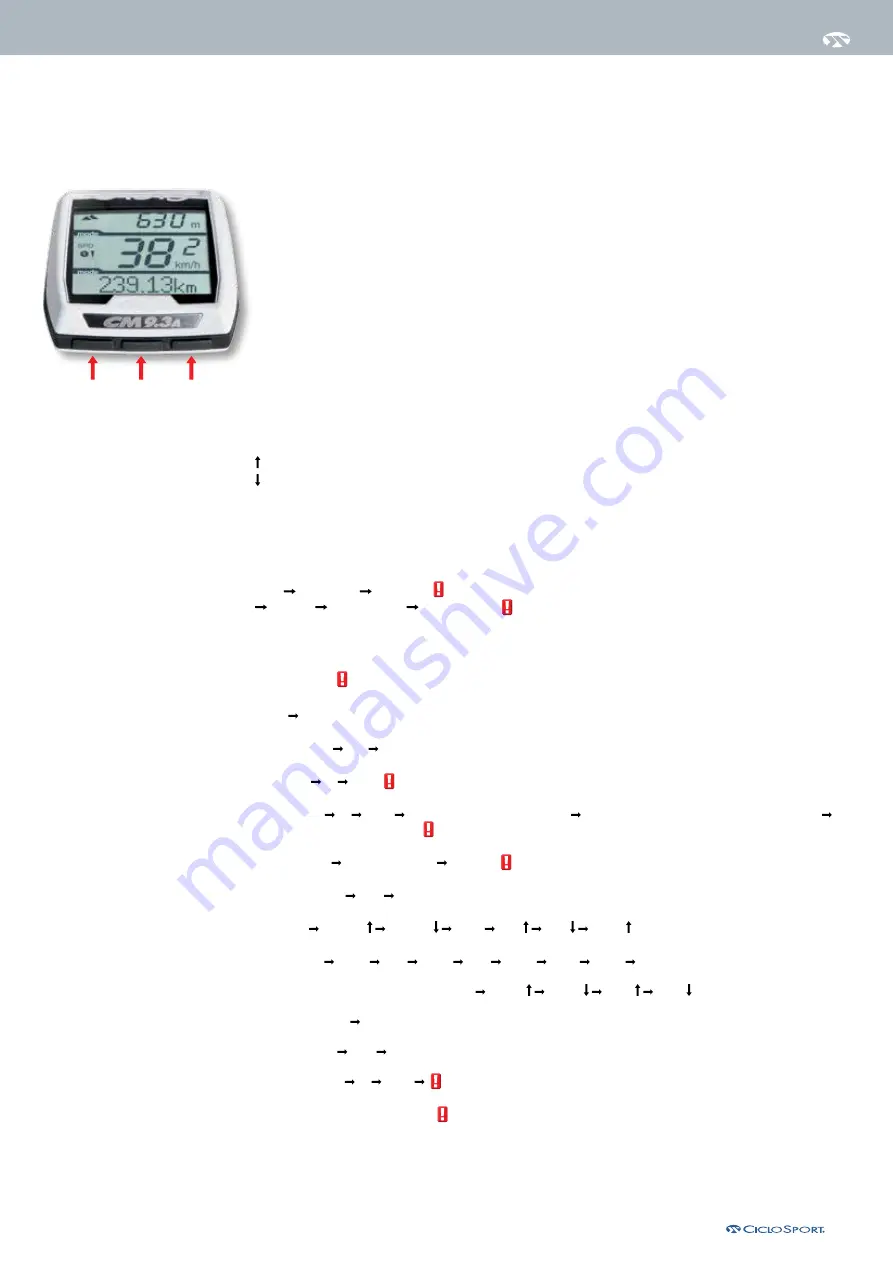 Ciclo MASTER CM9.3A Скачать руководство пользователя страница 5