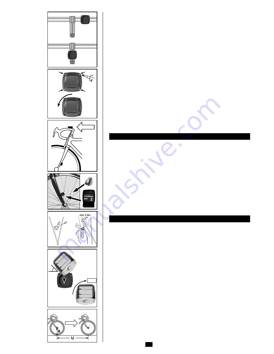 CICLOSPORT Ciclomaster CM 8.3A Operating Manual Download Page 3