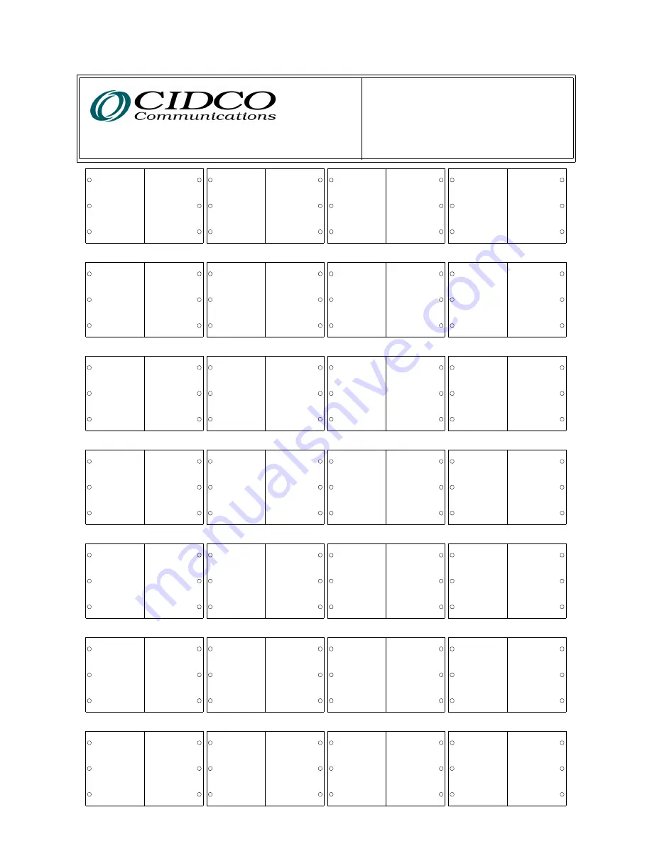 Cidco Communications D936 User Manual Download Page 3