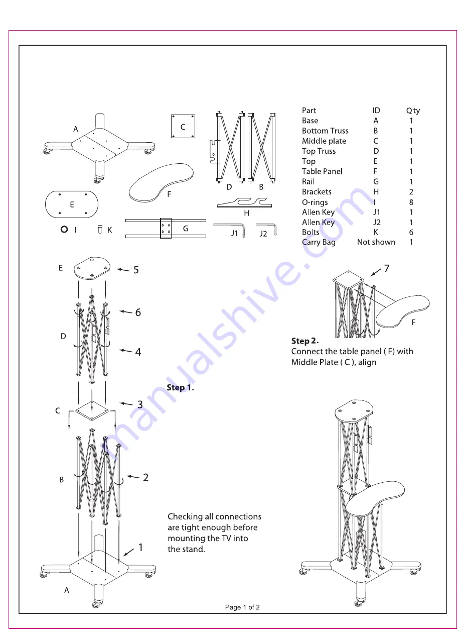 CiERA EZ FOLD WORKSTATION Скачать руководство пользователя страница 1