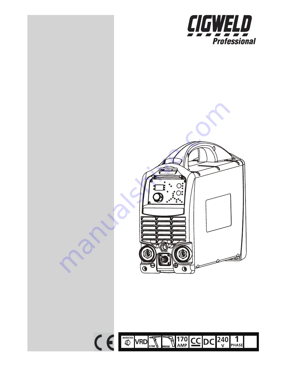 CIGWELD 170Oi Service Manual Download Page 1