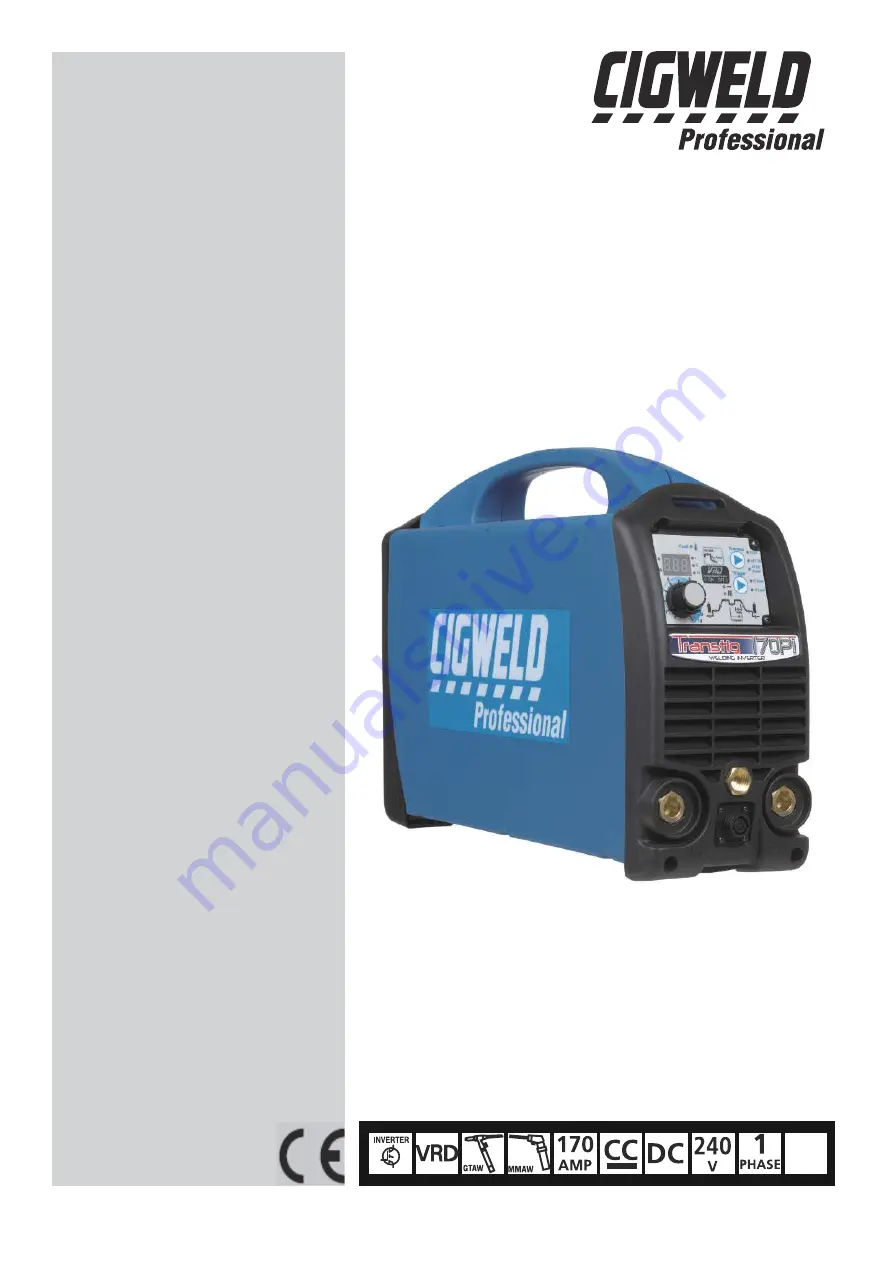 CIGWELD 170Pi Operating Manual Download Page 1