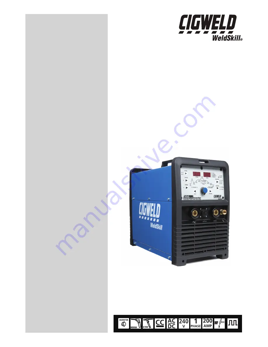 CIGWELD 200AC Operating Manual Download Page 1