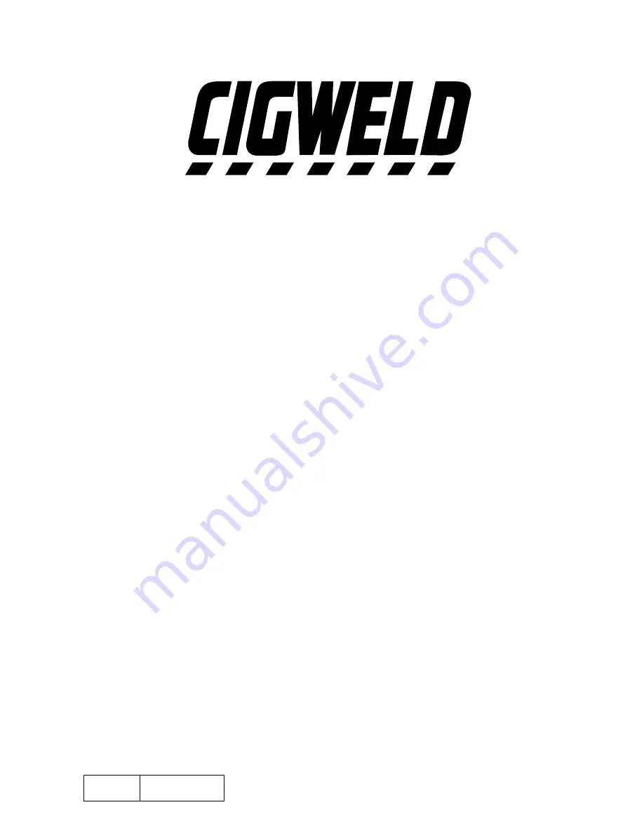 CIGWELD 625730 Operating Manual Download Page 1