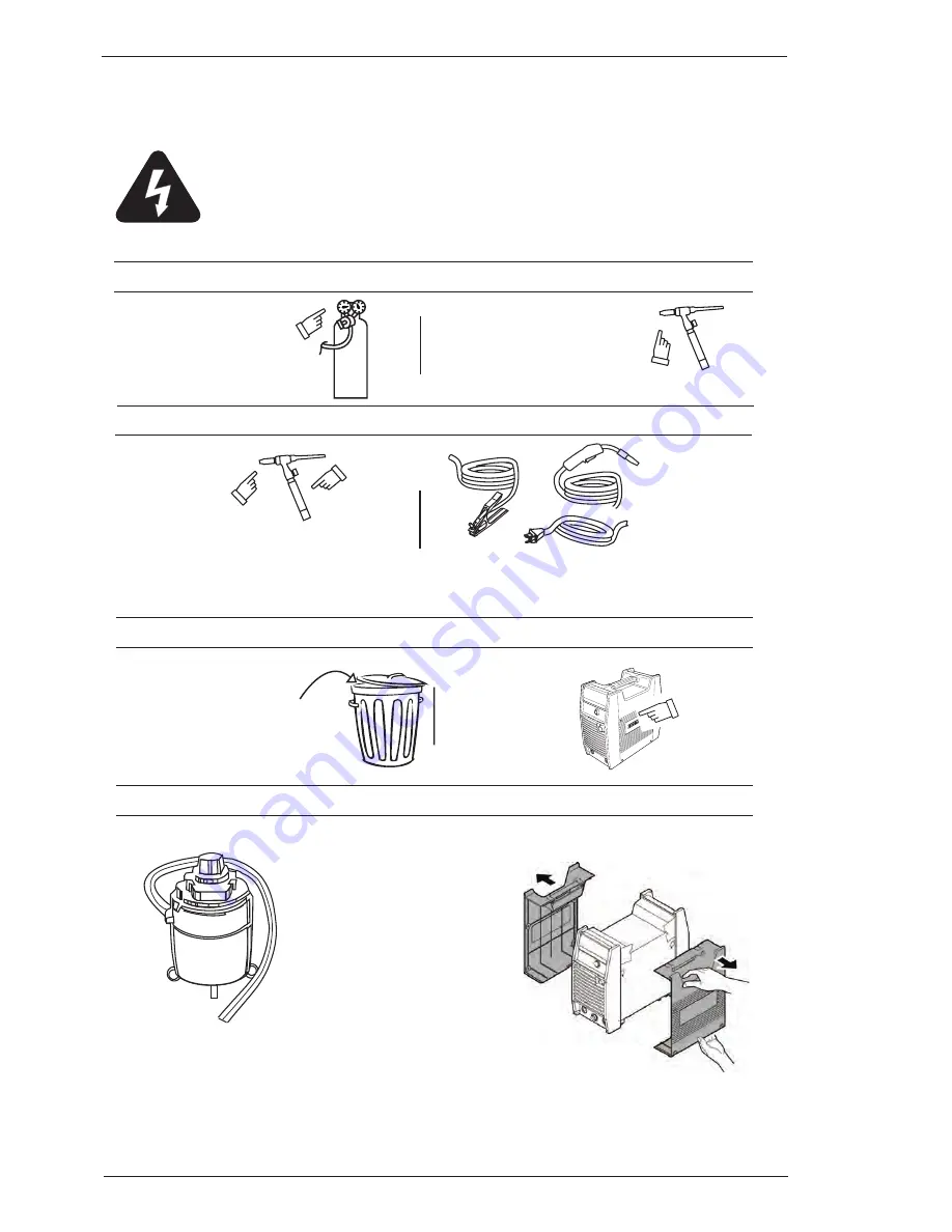 CIGWELD TRANSTIG 300 AC/DC Service Manual Download Page 46