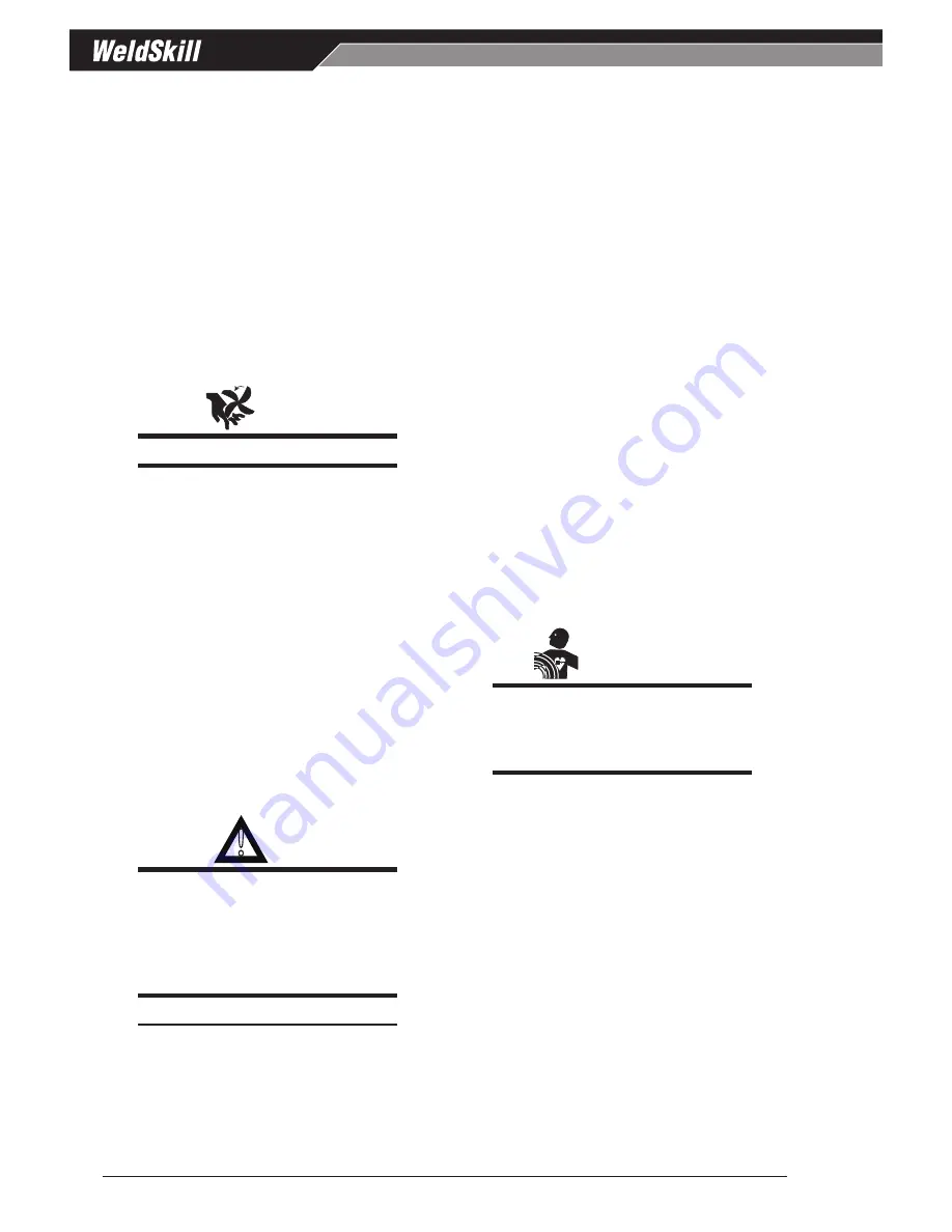 CIGWELD WELDSKILL 200HF Operating Manual Download Page 10