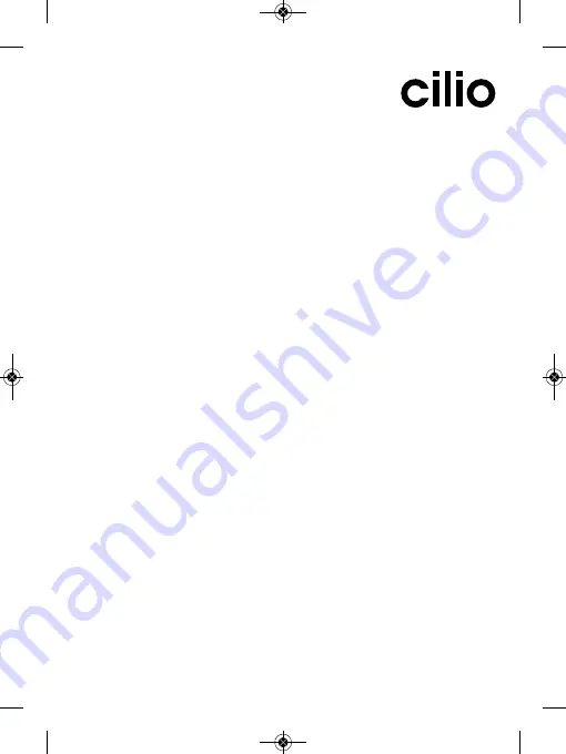 Cilio 341300 Operating Instructions Manual Download Page 13