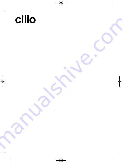 Cilio 341300 Operating Instructions Manual Download Page 30