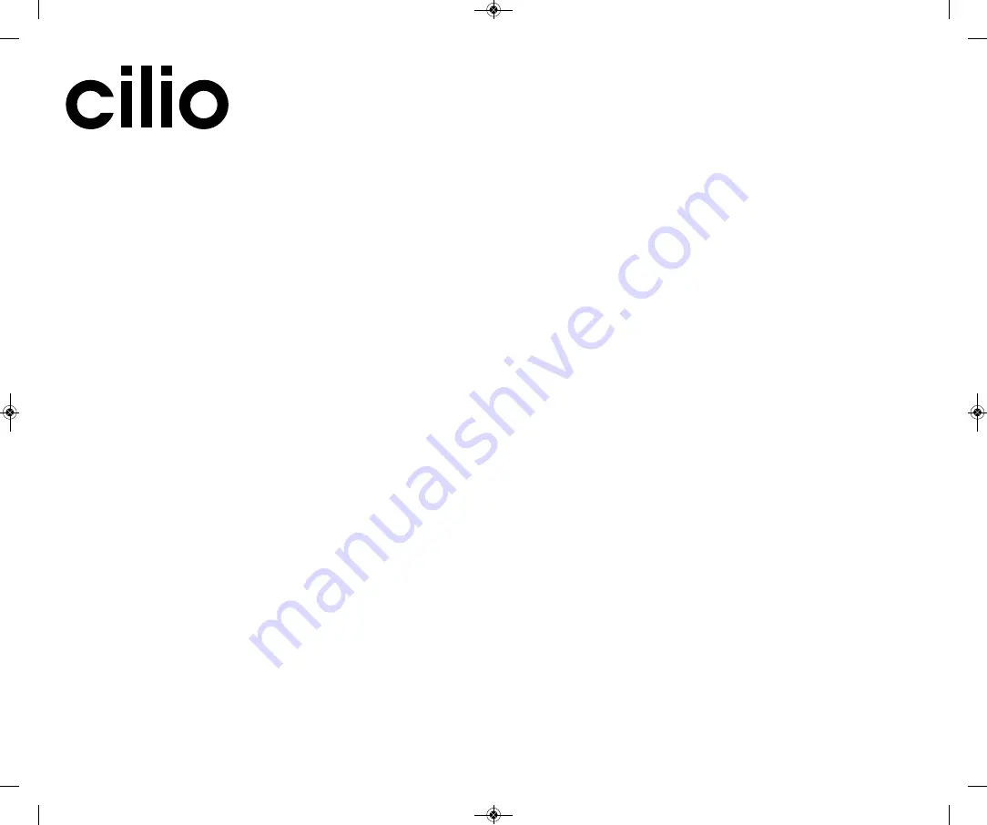 Cilio 491234 Operating Instructions Manual Download Page 3