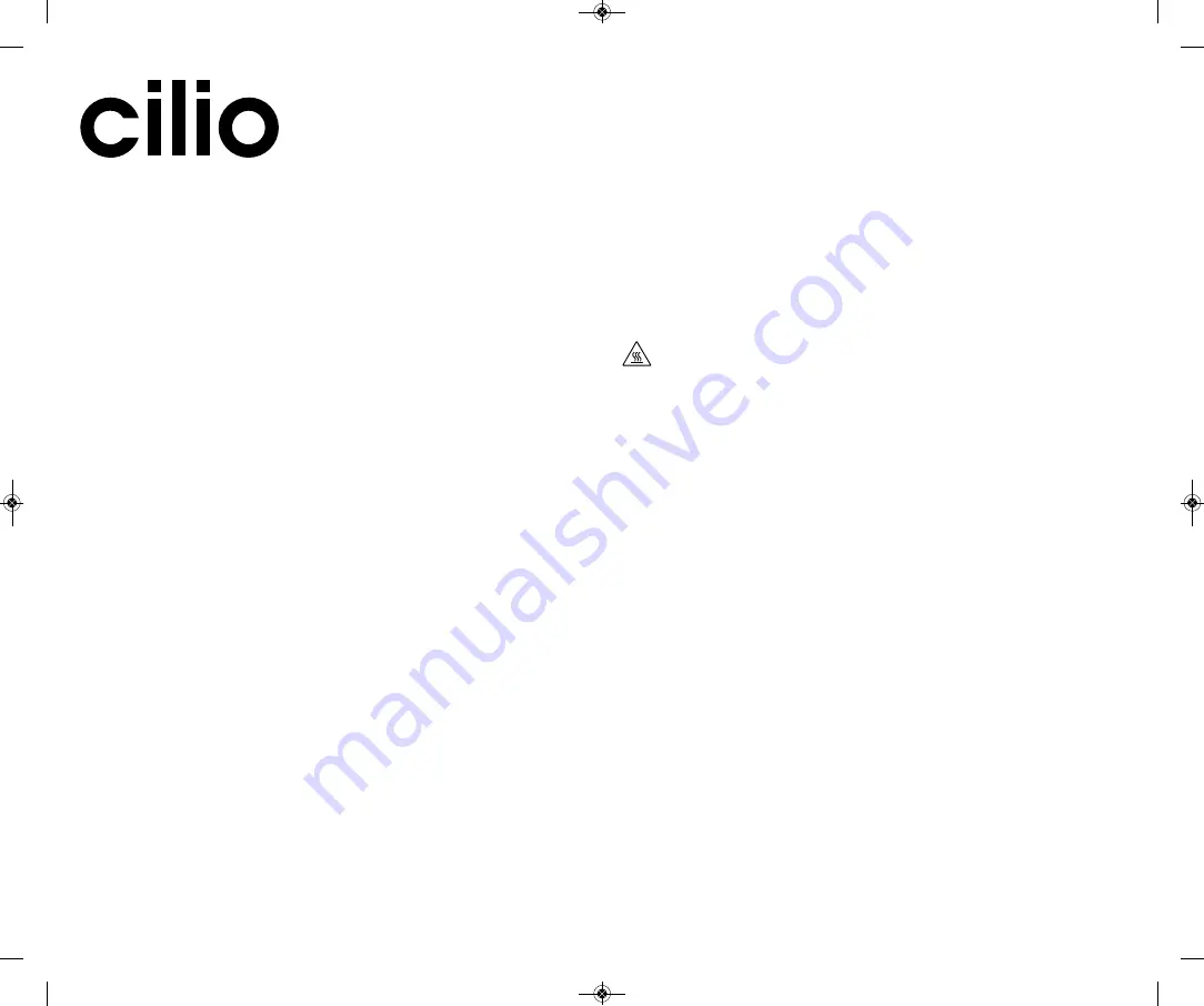 Cilio 491234 Operating Instructions Manual Download Page 6