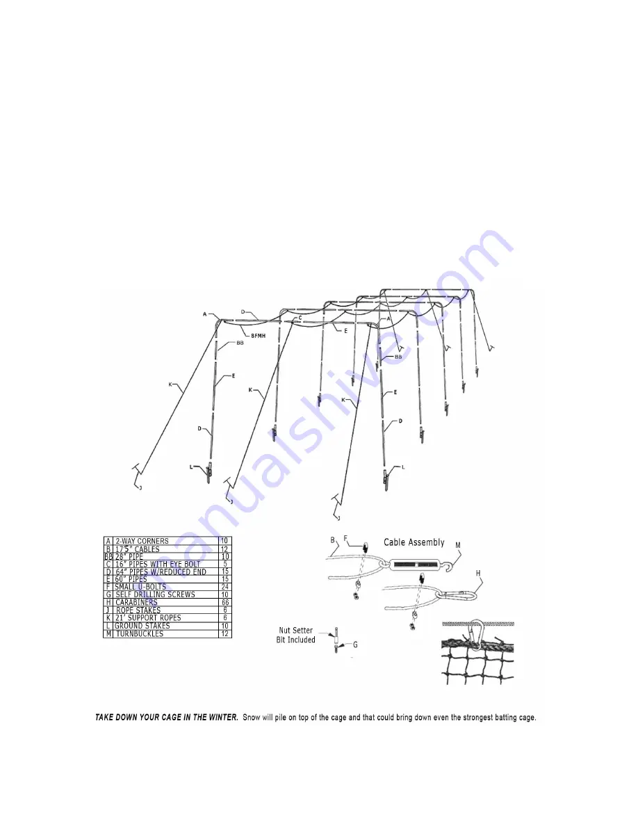 Cimarron Rookie Cable Frame Quick Start Manual Download Page 2