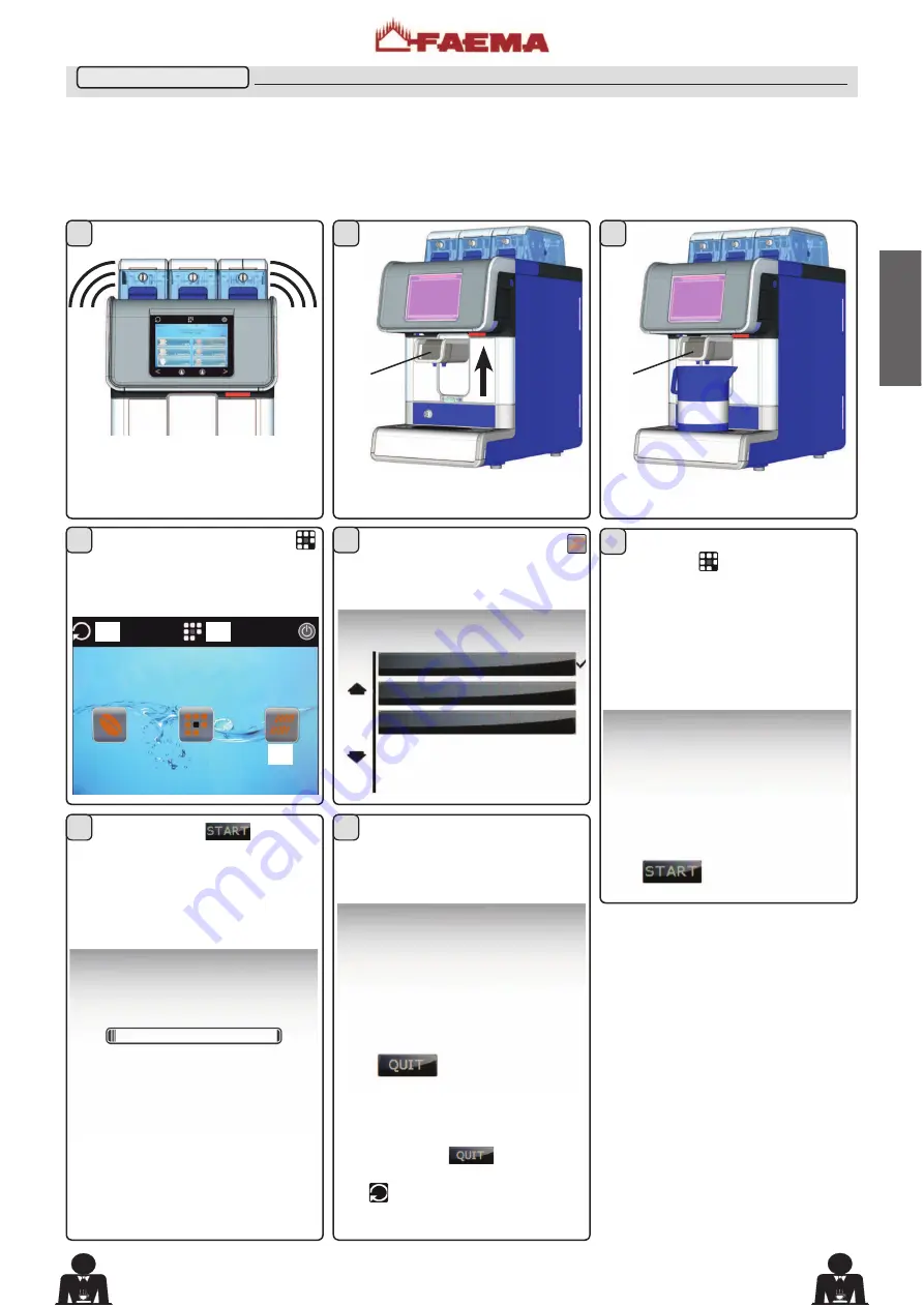 Cimbali FAEMA Use And Installation Download Page 73