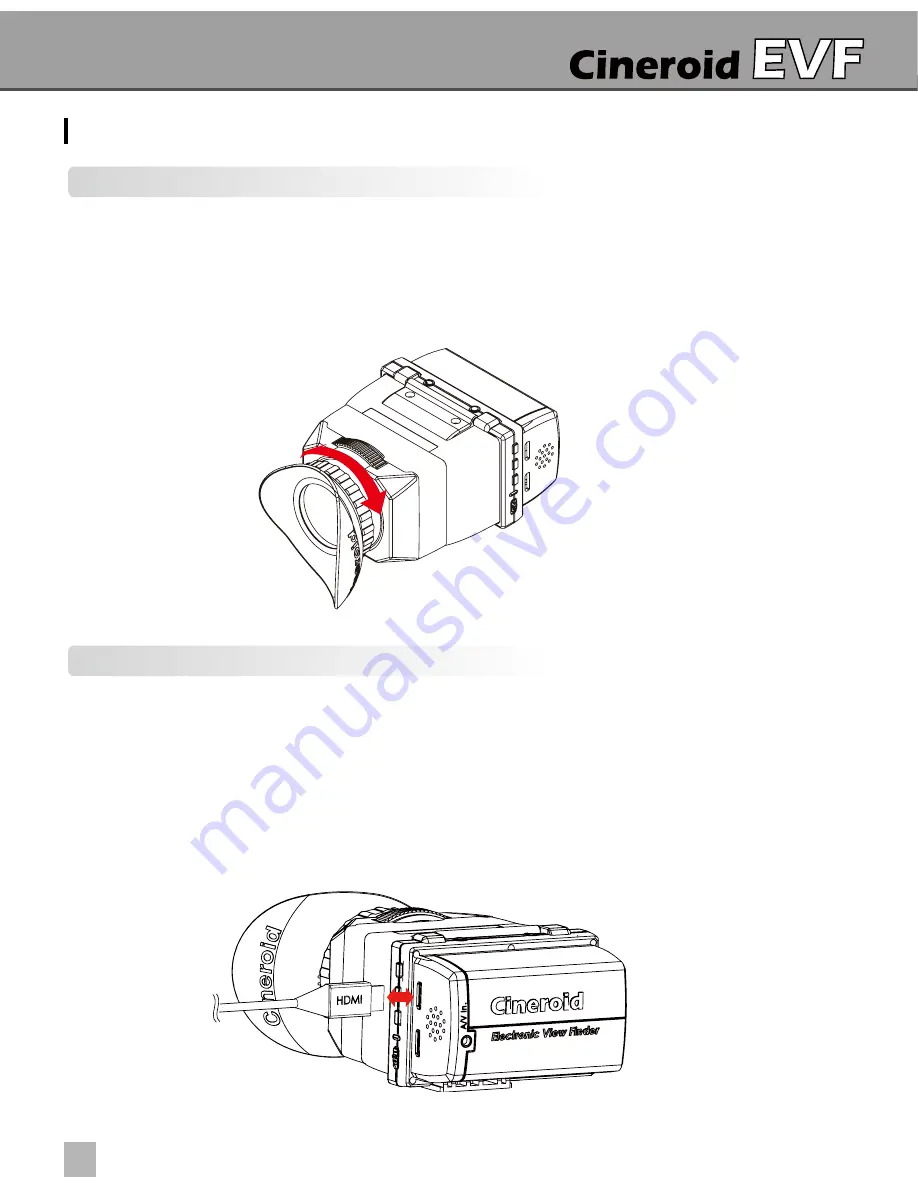 Cineroid EVF4B Скачать руководство пользователя страница 10