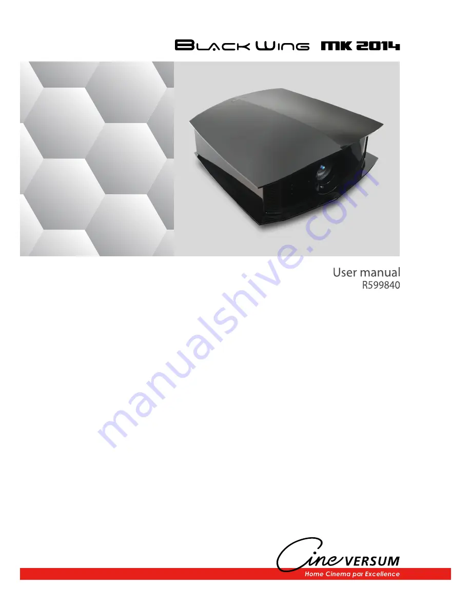 Cineversum Black Wing MK 2014 R599840 User Manual Download Page 1