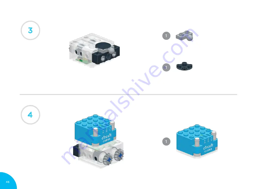 Circuit Cubes GEARS GO! Garage Manual Download Page 46