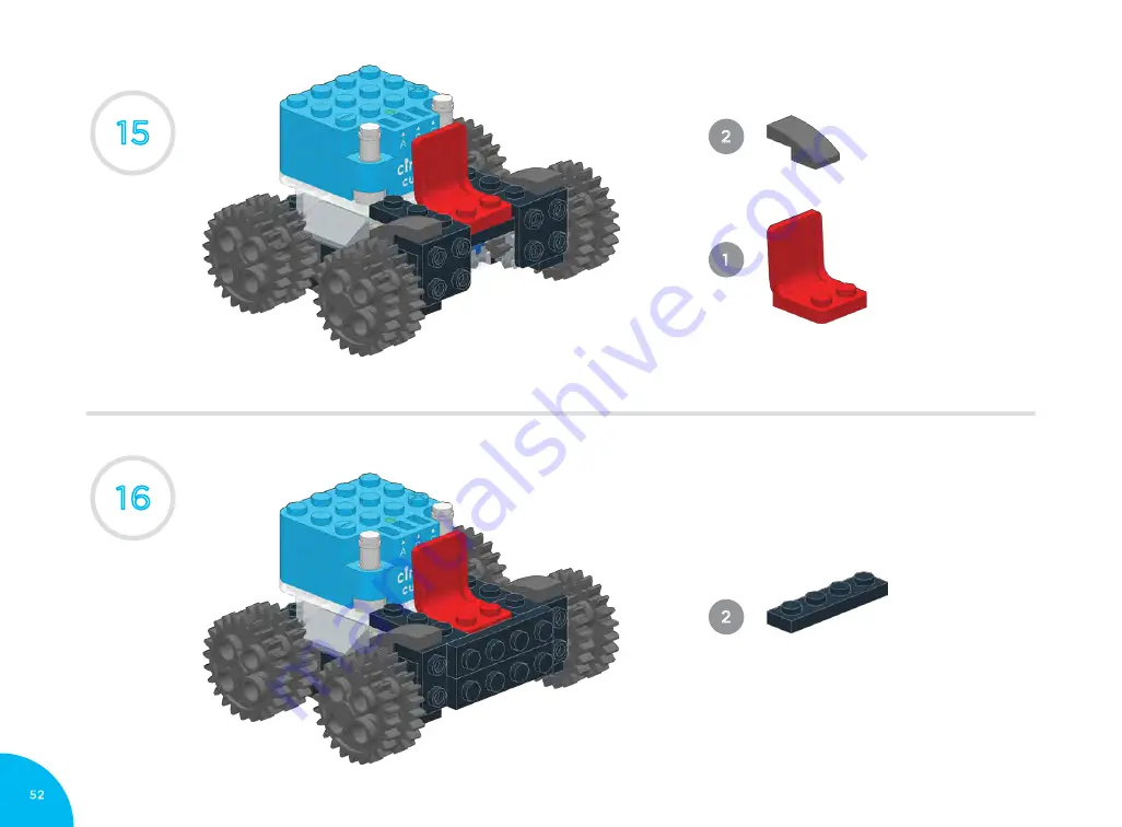 Circuit Cubes GEARS GO! Garage Manual Download Page 52