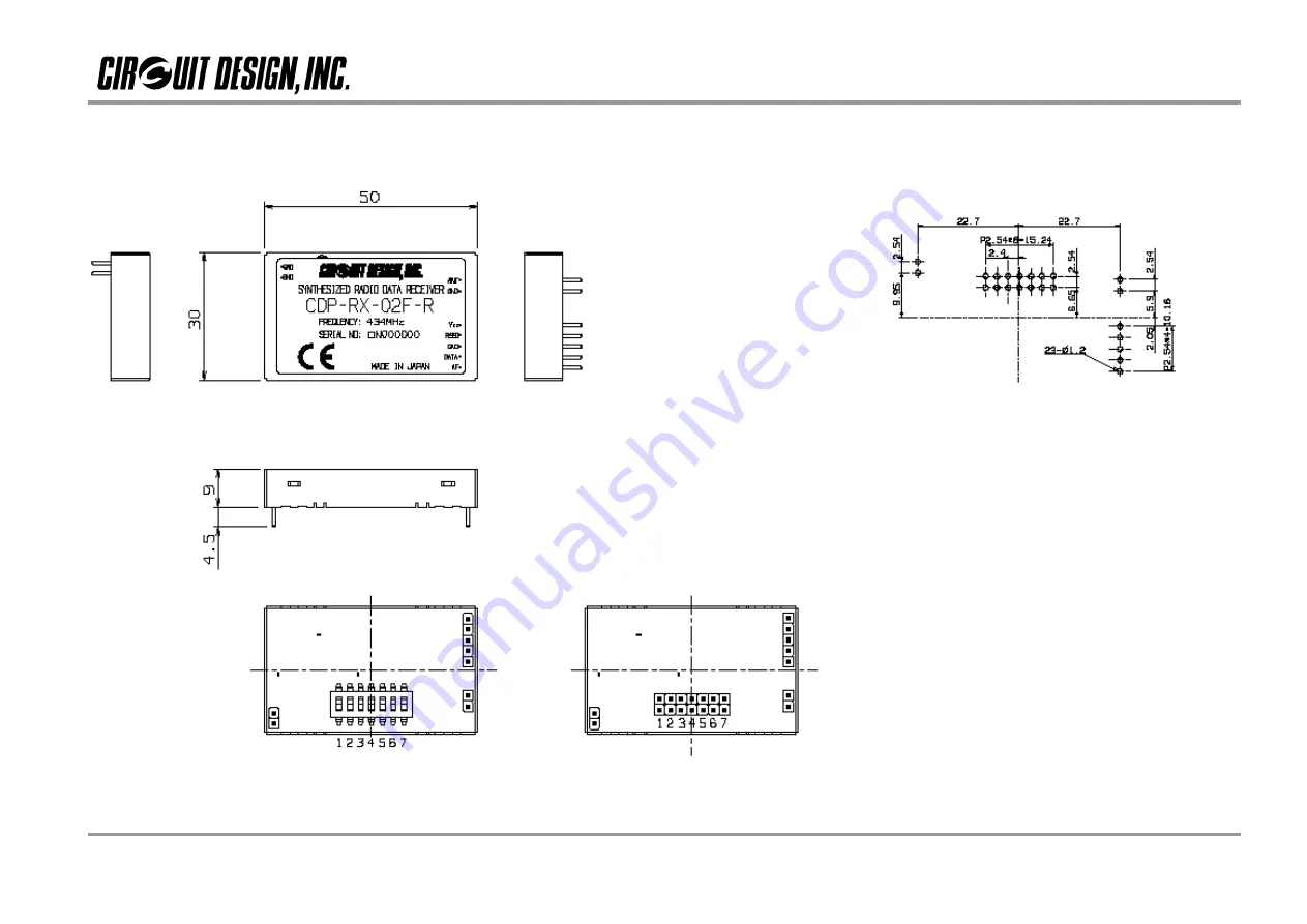 CIRCUIT DESIGN CDP-RX-02F-R Operation Manual Download Page 16