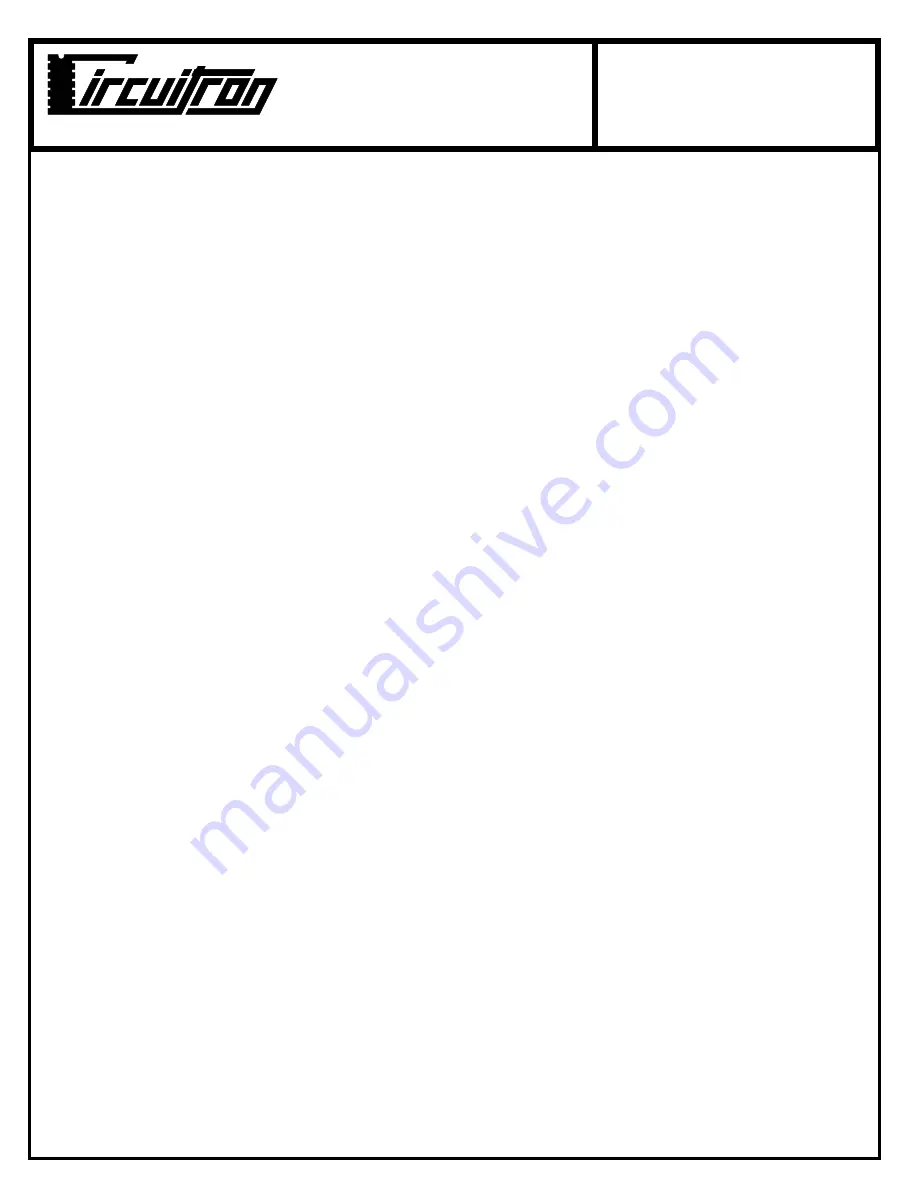 Circuitron DF-1 Quick Manual Download Page 1