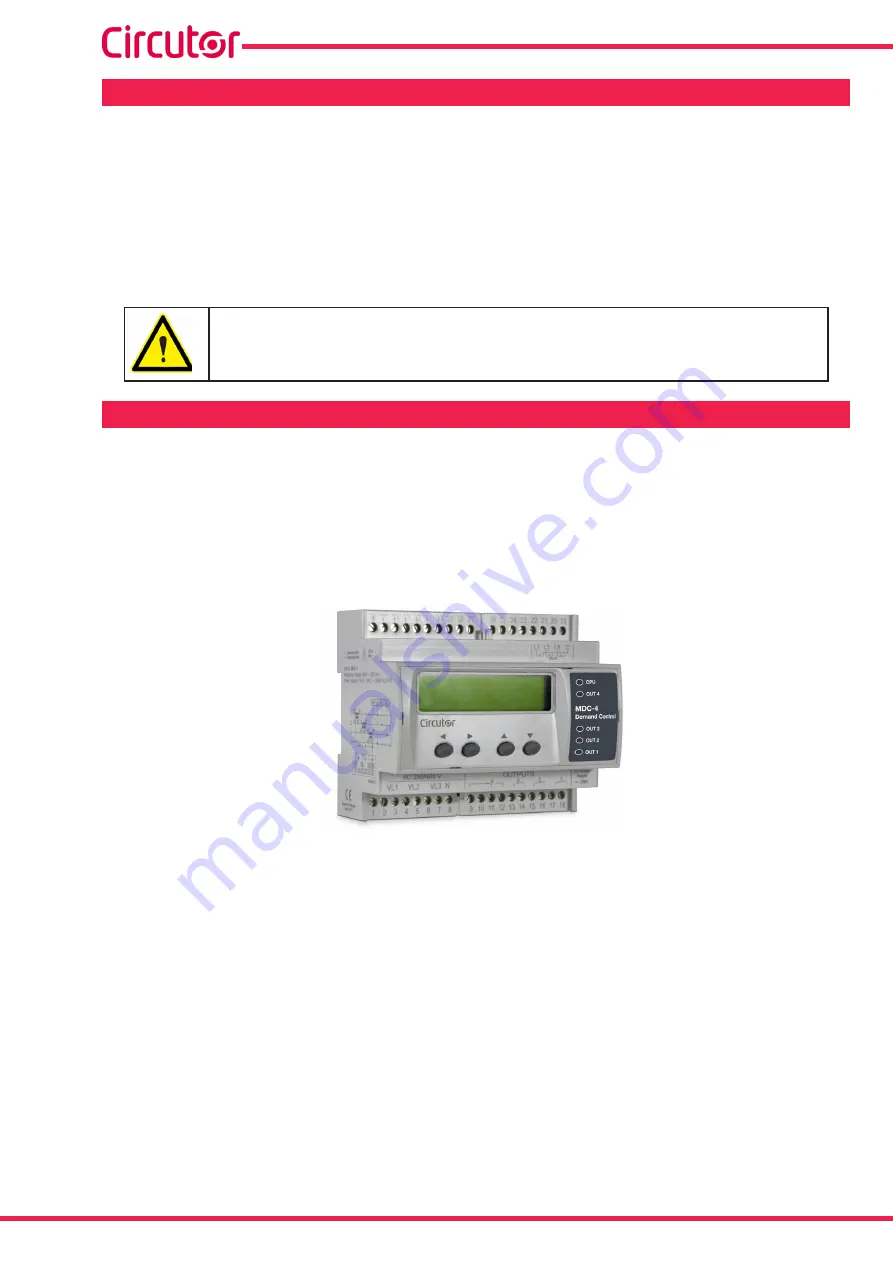 Circutor MDC-4 Instruction Manual Download Page 6