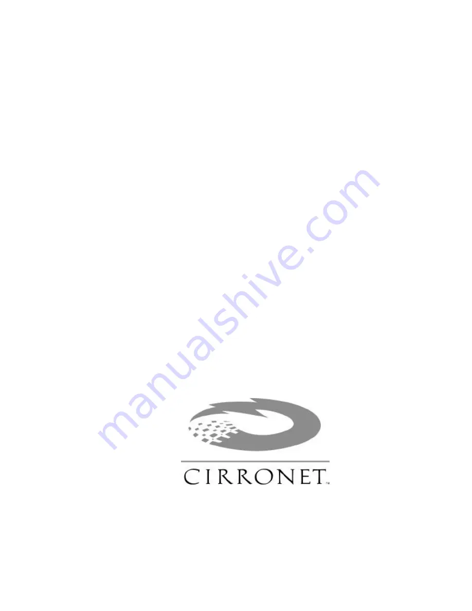 Cirronet SEM2410 User Manual Download Page 1